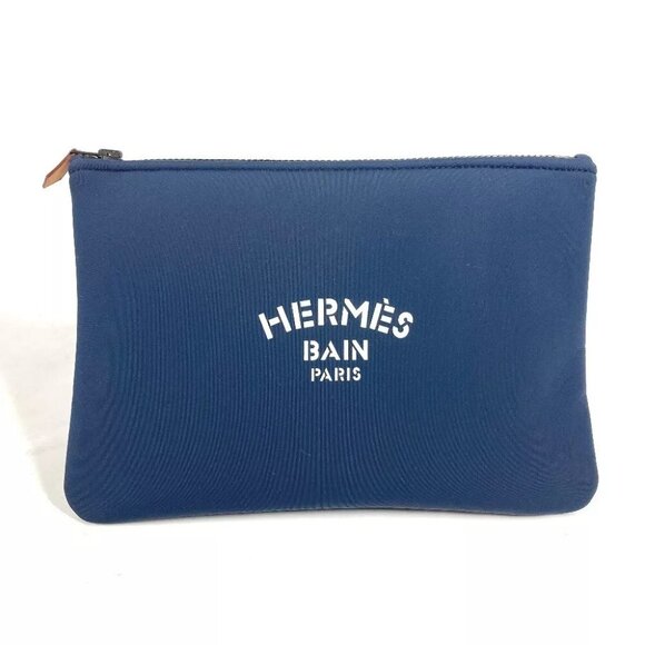 HERMES Flat pouch Neoban Pouch MM Clutch Bags Cosmetic Pouches Pouch - Picture 8 of 9